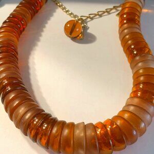 ESSEX OF CANADA AMBER BEADED NECKLACES